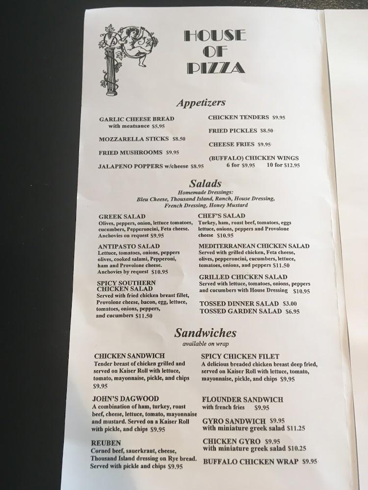 House of Pizza Restaurant Mozzarella Sticks